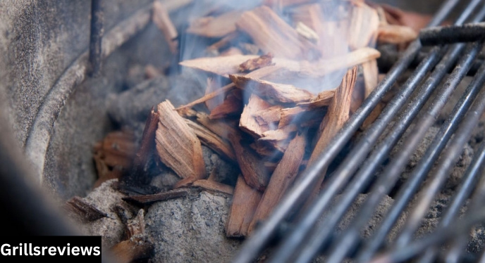 Wood Chips Directly on Charcoal